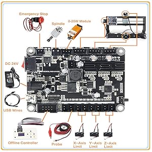 EU Stock 3018 PRO Roteador de madeira CNC 3 eixos M&aacute;quina de grava&ccedil;&atilde;o GRBL Controlador ER11 4