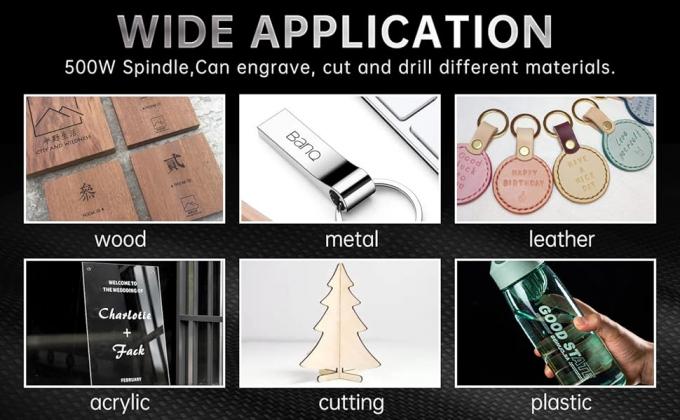 4030 Pro M&aacute;quina de Grava&ccedil;&atilde;o CNC DIY 2 em 1 3 Eixo GRBL Ferramenta&ccedil;&atilde;o a Laser de Metal de Madeira 6
