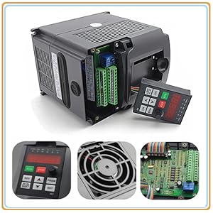 Motor CNC 2.2kw ER20 arrefecido a ar 4 Pcs rolamentos com inversor 7