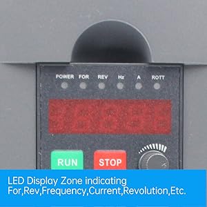 Huanyang VFD Inverter CNC motor de fuso 220v 2.2kw 0-400Hz 3P saída 6